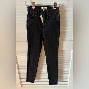 NWT Madewell High-Rise Black Skinny Jeans